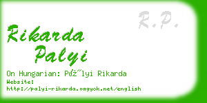 rikarda palyi business card